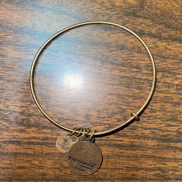 Alex and Ani Four Leaf Clover Gold Bangle 🍀 - Picture 2 of 2